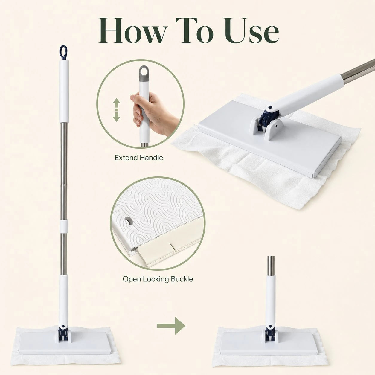 How to use the momieco Clamp Mop